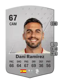 Dani Ramírez Common 67 Overall Rating