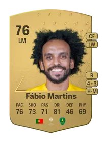 Fábio Martins Common 76 Overall Rating