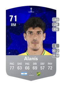 Gabriel Alanís CONMEBOL Sudamericana 71 Overall Rating