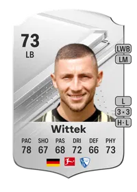 Maximilian Wittek Rare 73 Overall Rating