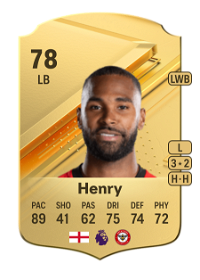 Rico Henry Rare 78 Overall Rating