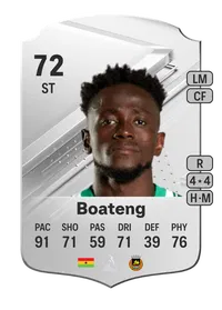 Emmanuel Boateng Rare 72 Overall Rating