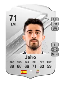 Jairo Rare 71 Overall Rating