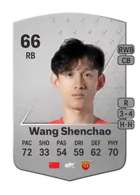 Wang Shenchao Common 66 Overall Rating