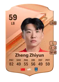 Zheng Zhiyun Rare 59 Overall Rating