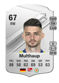 Maurice Multhaup Rare 67 Overall Rating