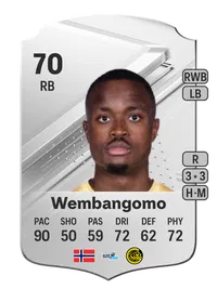 Brice Wembangomo Rare 70 Overall Rating