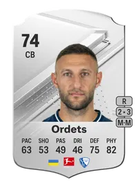 Ivan Ordets Rare 74 Overall Rating