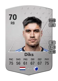 Kevin Diks Common 70 Overall Rating