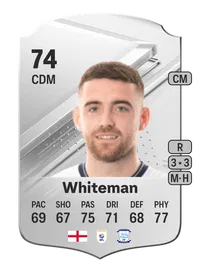 Ben Whiteman Rare 74 Overall Rating