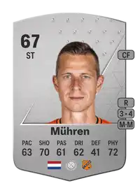 Robert Mühren Common 67 Overall Rating