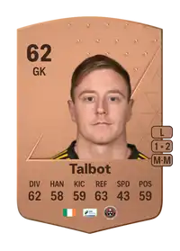 James Talbot Common 62 Overall Rating