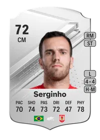 Serginho Rare 72 Overall Rating