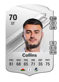 Aaron Collins Rare 70 Overall Rating