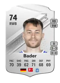 Matthias Bader Rare 74 Overall Rating