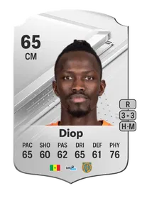 Amidou Diop Rare 65 Overall Rating