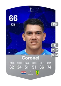 Ramón Coronel CONMEBOL Sudamericana 66 Overall Rating