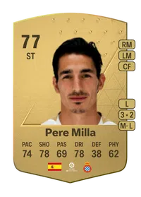 Pere Milla Common 77 Overall Rating