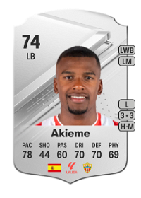 Akieme Rare 74 Overall Rating
