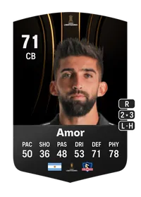 Emiliano Amor CONMEBOL Libertadores 71 Overall Rating