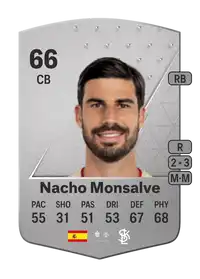 Nacho Monsalve Common 66 Overall Rating