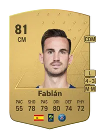 Fabián Common 81 Overall Rating