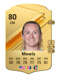 Sam Mewis Rare 80 Overall Rating