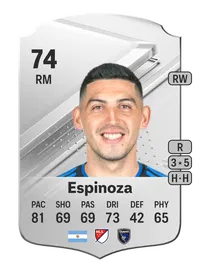 Cristian Espinoza Rare 74 Overall Rating