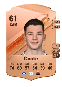 Ali Coote Rare 61 Overall Rating