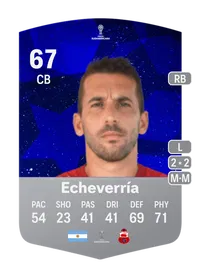 Santiago Echeverría CONMEBOL Sudamericana 67 Overall Rating