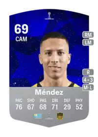 Kevin Méndez CONMEBOL Sudamericana 69 Overall Rating