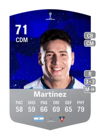 Mauricio Martínez CONMEBOL Sudamericana 71 Overall Rating