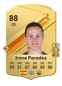 Irene Paredes Rare 88 Overall Rating