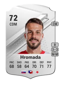 Jakub Hromada Rare 72 Overall Rating