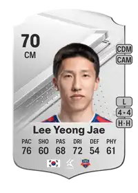 Lee Yeong Jae Rare 70 Overall Rating