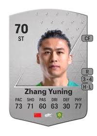 Zhang Yuning Common 70 Overall Rating