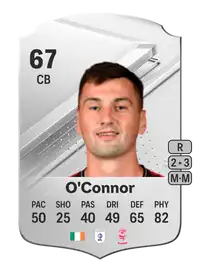 Paudie O'Connor Rare 67 Overall Rating