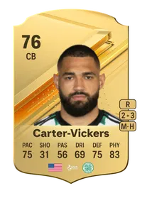 Cameron Carter-Vickers Rare 76 Overall Rating