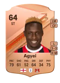 Dan Agyei Rare 64 Overall Rating