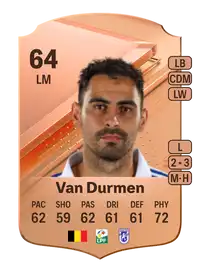 Benjamin Van Durmen Rare 64 Overall Rating