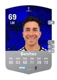 Jonathan Benítez CONMEBOL Sudamericana 69 Overall Rating