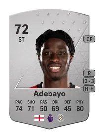 Elijah Adebayo Common 72 Overall Rating