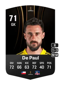 Fernando De Paul CONMEBOL Libertadores 71 Overall Rating