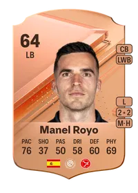 Manel Royo Rare 64 Overall Rating