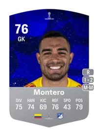 Álvaro Montero CONMEBOL Sudamericana 76 Overall Rating
