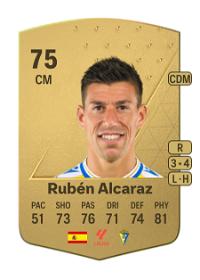 Rubén Alcaraz Common 75 Overall Rating