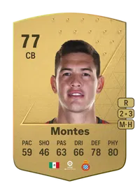 César Montes Common 77 Overall Rating