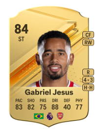 Gabriel Jesus Rare 84 Overall Rating