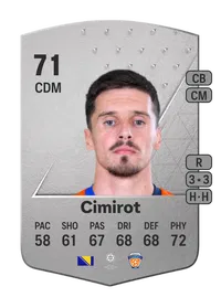 Gojko Cimirot Common 71 Overall Rating