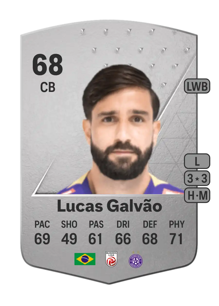 Lucas Galvão Common 68 Overall Rating